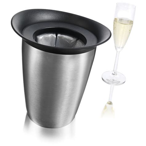 Champagne Bowl Inclinata (Stainless Steel) - 40.cms - Champagne Accessories