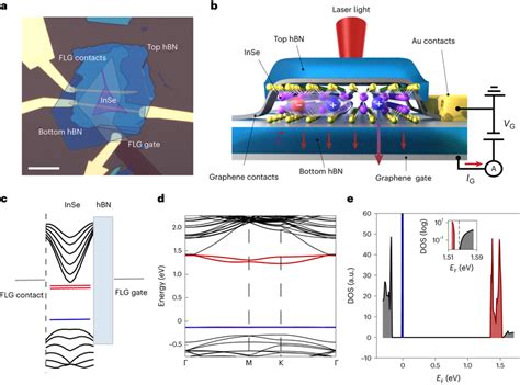 Schematic And Band Structure Of An Encapsulated Inse Device A Optical