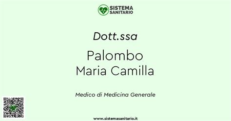 Dott Ssa Palombo Maria Camilla Medico Di Base A Pescara Pe