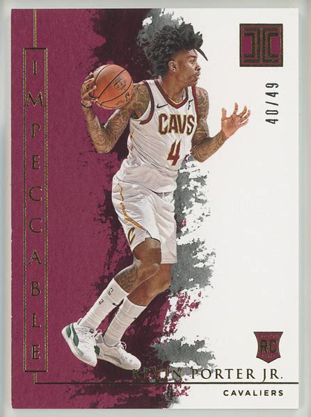 Yahoo オークション Kevin Porter Jr 2019 20 Panini Impeccable