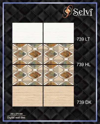 Ceramic Multicolor 10x15 Glossy Elevation Wall Tiles Thickness 6 8