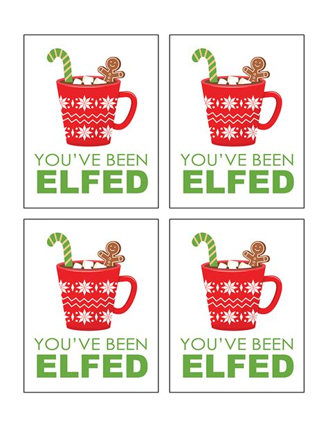 Youve Been Elfed Christmas Printables See Vanessa Craft