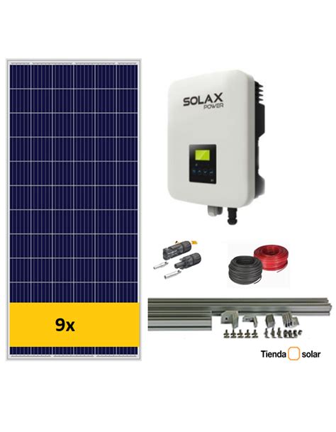 Achetez Kit Solaire R Sidentiel Pour Connexion Au R Seau W Solax