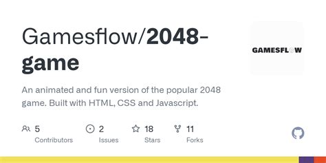 GitHub - Gamesflow/2048-game: An animated and fun version of the popular 2048 game. Built with ...