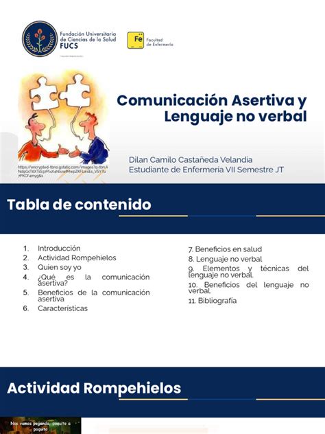 Comunicación Asertiva Y Lenguaje No Verbalpptx Pdf Comunicación No