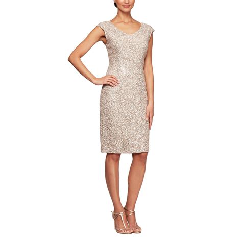 Alex Evenings AE81122241 Short Cap Sleeve Dress | The Dress Outlet