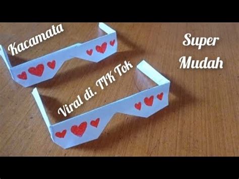 Cara Membuat Kacamata Dari Kertas Yang Viral Di Tik Tok Super Mudah Dan