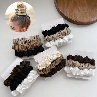 Teile Satz Seidige Satin Scrunchies Elastische Haarb Nder Haar