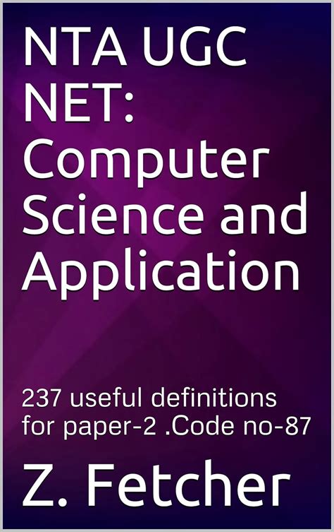 Nta Ugc Net Computer Science And Application Useful Definitions