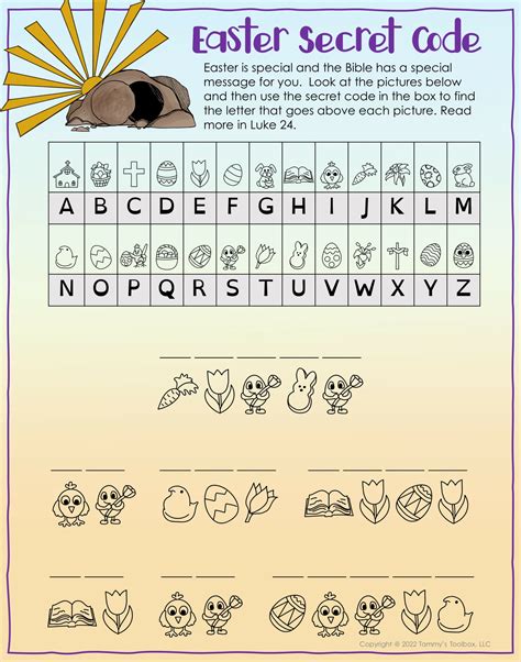 Secret Message Activity Sheets