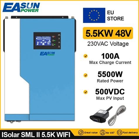 Easun Power Soalr Inverter W W Mppt A Vdc Pv Input Vac