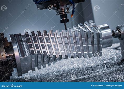 Metalworking CNC Milling Machine. Stock Photo - Image of cutter, jobs ...