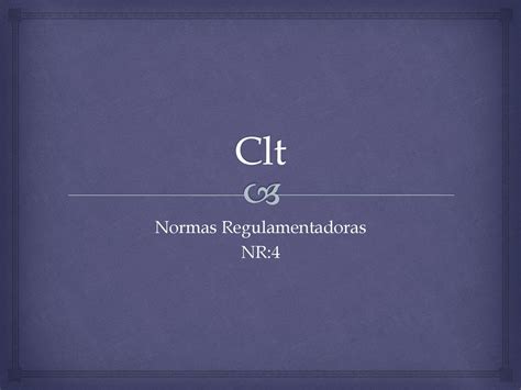 Normas Regulamentadoras NR 4 Ppt Carregar