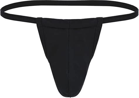 Inlzdz Mens Sexy Bulge Pouch G String Thong Backless Bikini Briefs Sissy Lingerie Underwear
