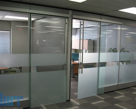 Frameless Glass Sliding Doors For Modular Office Partitions