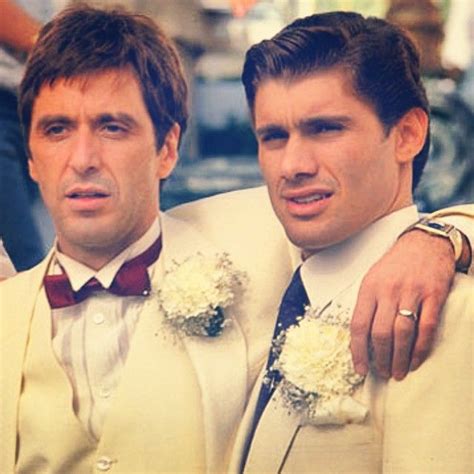 Al Pacino As Tony Montana And Steven Bauer As Manny Ribera