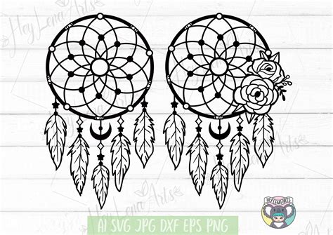 Dreamcatcher Svg Dream Catcher Svg Boho Svg Floral Etsy UK