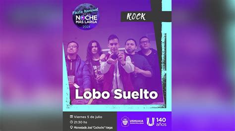 Habrá Rock y Folklore en el cierre de la Fiesta Nacional de la Noche