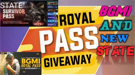 ROYAL PASS GIVEAWAY How To Get Free Royal Pass In Bgmi Free Royal