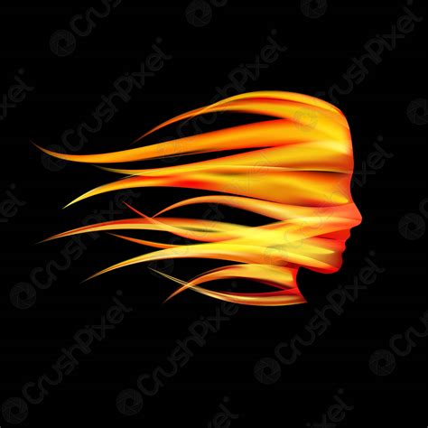 vector sign head  fire stock vector  crushpixel