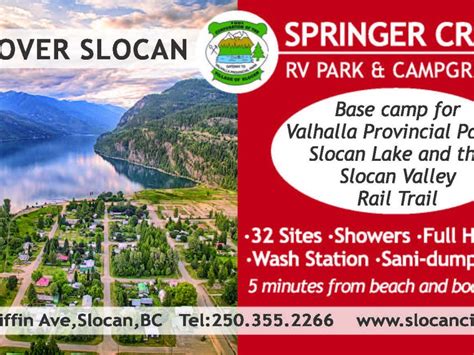 Camping Arrow Slocan Tourism