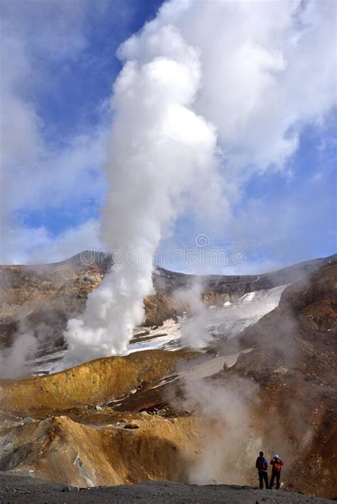 In The Crater Of The Mutnovsky Volcano Stock Photo Image Of Mutnovsky