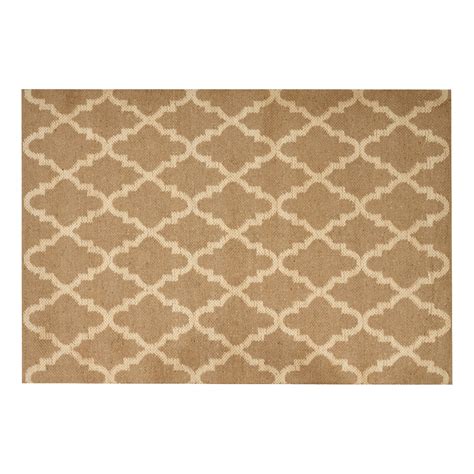 Beliani Tapis En Jute Beige 160 X 230 Cm Mermer Leroy Merlin