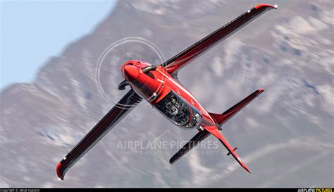 A Switzerland Air Force Pilatus Pc At Axalp Ebenfluh Range