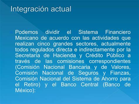 Sistema Financiero De México Ppt