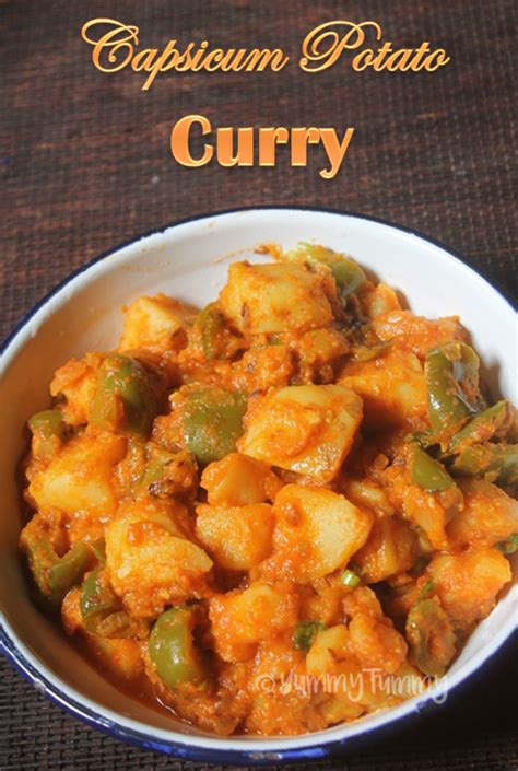 Capsicum Potato Curry Recipe Aloo Capsicum Recipe