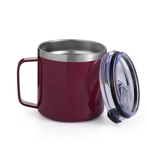 Strong 14 Oz Coffee Mug With Lid Stainless Steel | Everich