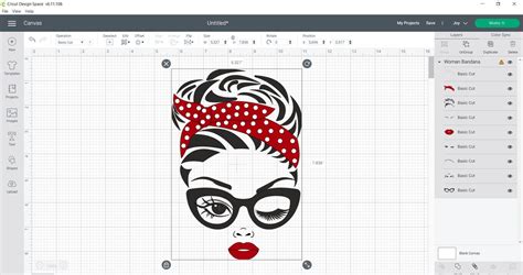 Mom With Bandana Woman Head Svg Woman Face Svg Winking Svg Eyelash Svg