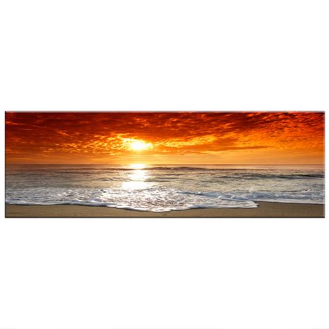 Strand Meer Wald Landschaft Vlies Leinwand Bilder Wandbilder Xxl