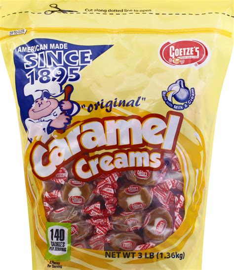 Goetze S Original Caramel Creams Candy 3 0 Lb