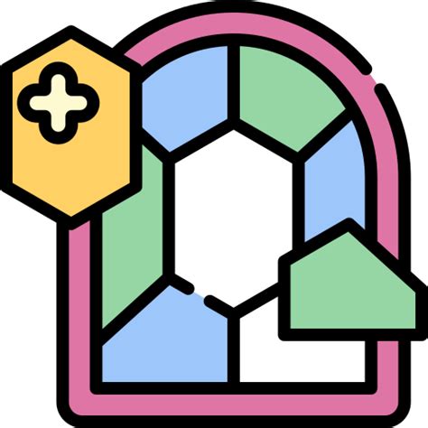 Stained Glass Special Lineal Color Icon