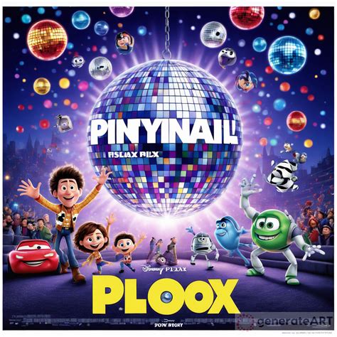 Disco Ball & Pixar Movie Poster | GenerateArt