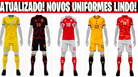 Atualizado Os Uniformes Mais Bonitos Do Efootball Youtube