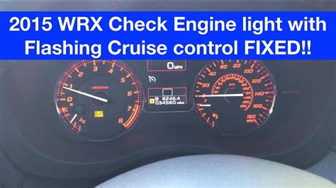 Check Engine Light On Subaru Crosstrek