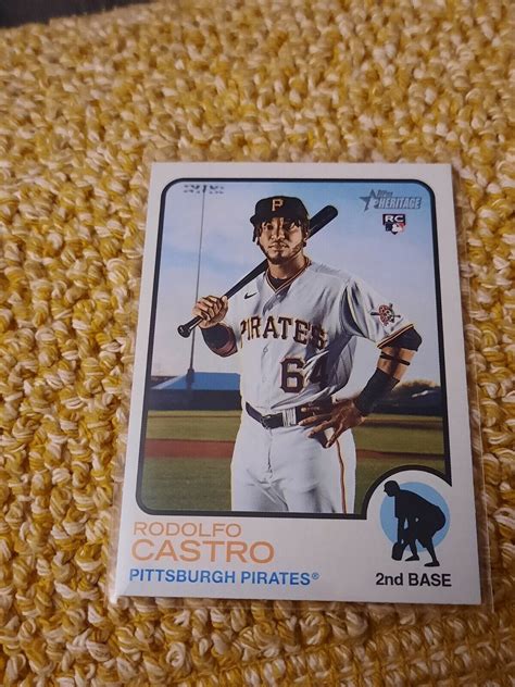 2022 Topps Heritage Baseball Rodolfo Castro Rc 165 Pittsburgh Pirates