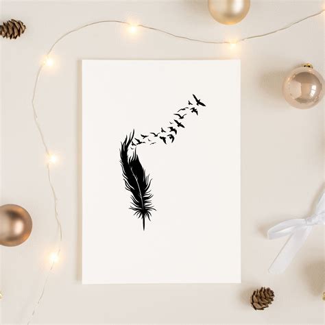 Feather Birds Svg Feather Svg Bundle Flock Of Birds Feather Svg Flying