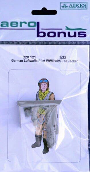 German Luftwaffe Pilot WWII With Life Jacket Modellbauversand Hanke