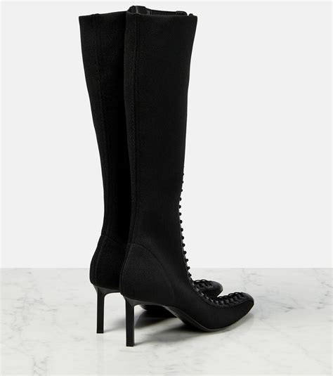 Givenchy Show Lace Up Knee High Boots Givenchy