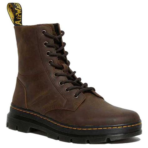 Dr Martens Combs Leather Boots Brown Dressinn