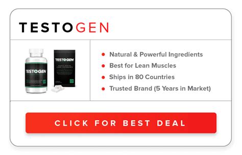 TestoGen Is The Best Natural Testosterone Booster Healthy Living Guide