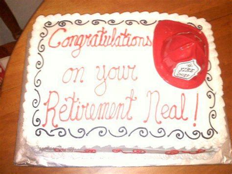 firefighter retirement cake | Retirement cakes, Fire fighter cake ...