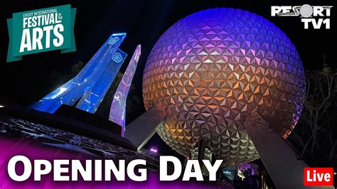 🔴live Opening Day Epcot Festival Of The Arts 2021 Walt Disney World