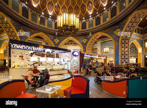 Uae Western Dubai Ibn Battuta Shopping Mall Built With Six Courts