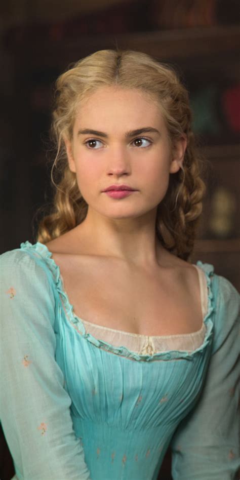 Movie Cinderella 2015 Lily James 1440x2880 Phone Hd Wallpaper