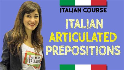 Italian Articulated Prepositions Youtube