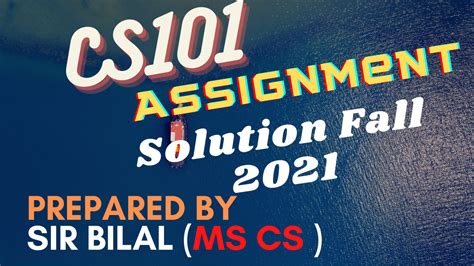 CS101 Assignment 1 Solution Fall 2021 Perfect Solution Concepts Builder